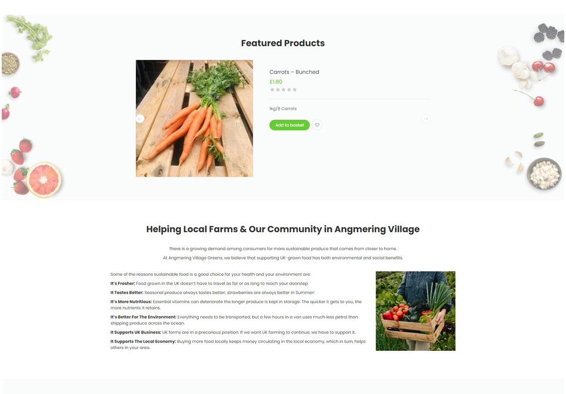 Angmering Village Greens website screenshot