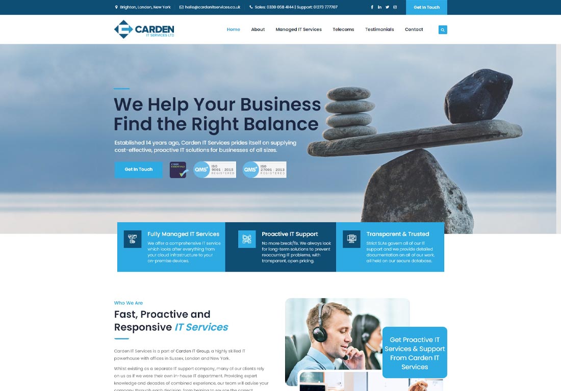 Carden IT Services website screenshot