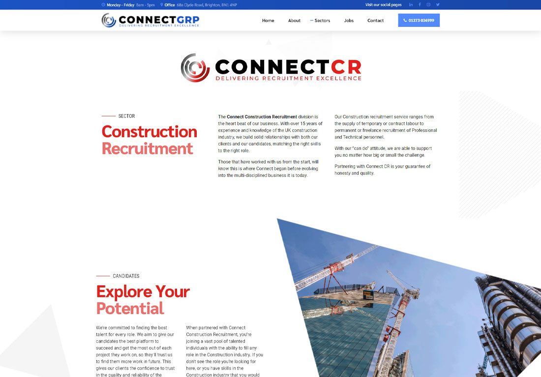Connect Grp UK website screenshot