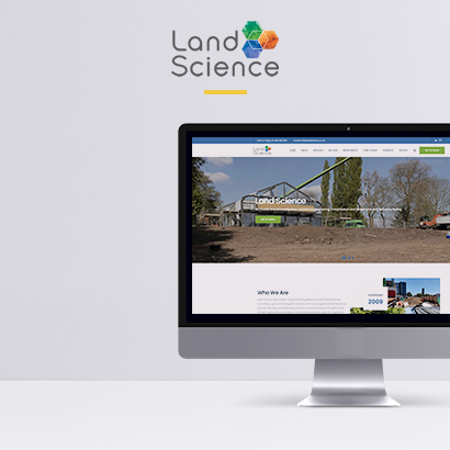 land science website on mac computer screen